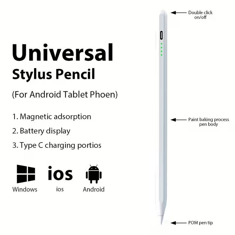 Universal Stylus Pen for Touch Screens (iOS, Android)